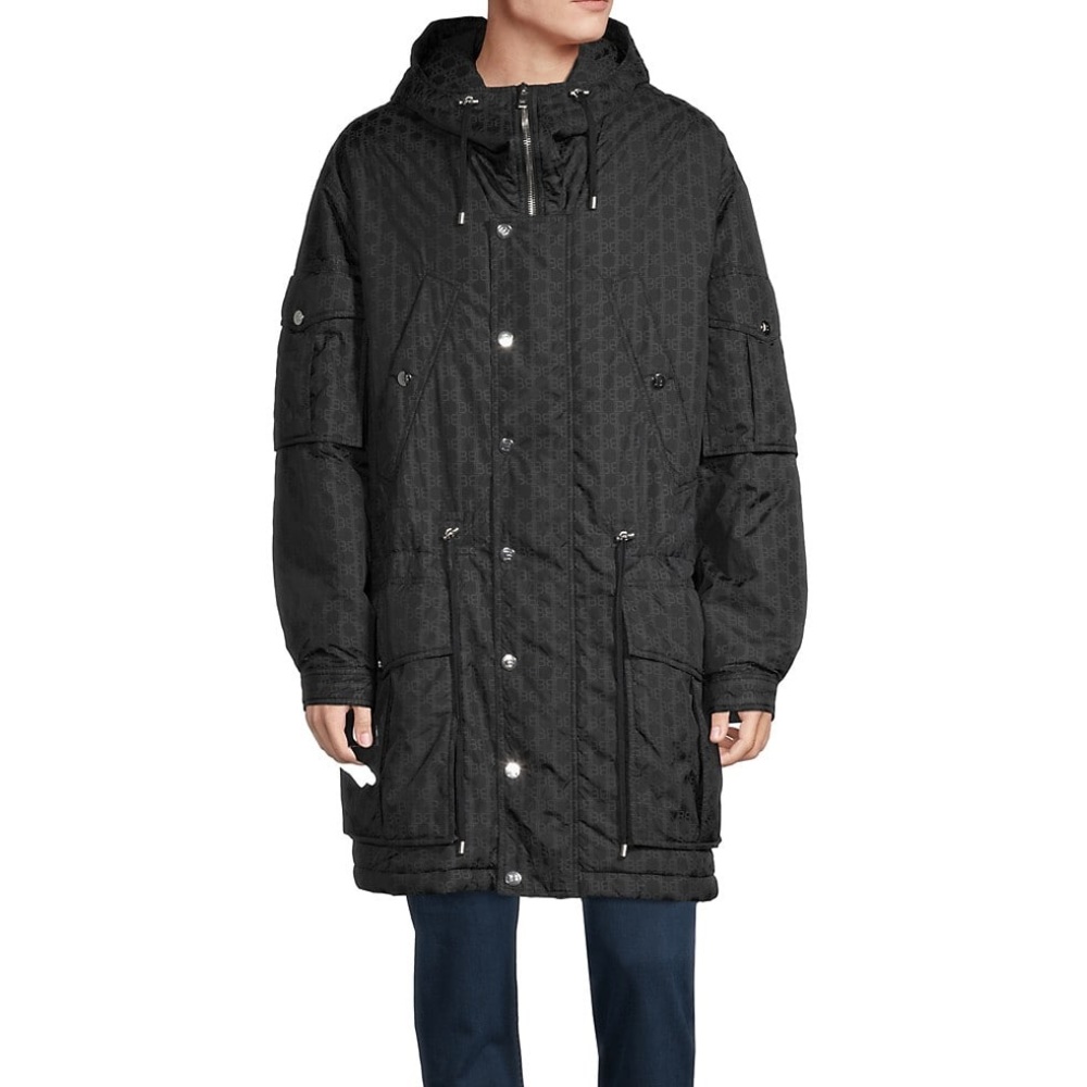 Brand new never worn Balmain Monogram Hooded Parka
